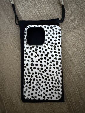 Burga Black & White Dotted iPhone 14 Pro Max Case